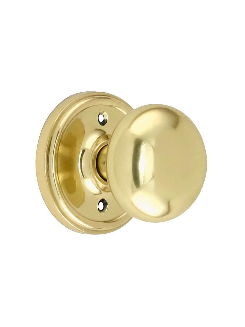 Classic Rosette Door Set With Solid Brass Door Knobs House of Antique